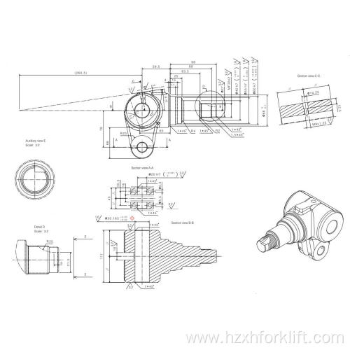 forklift trucks steering knuckle